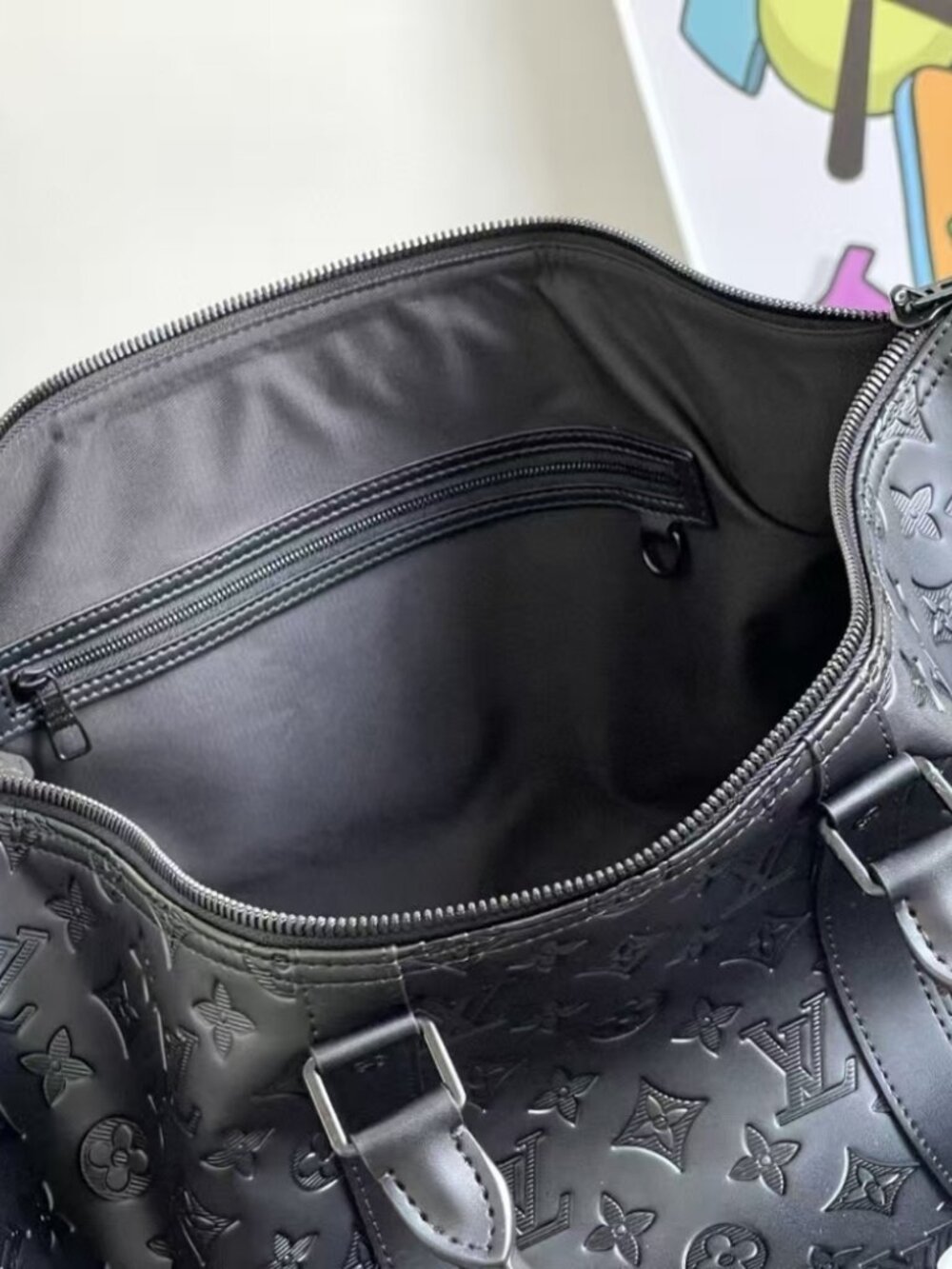 Louis Vuitton Keepall 50 Monogram Shadow Leather - Picture 7 of 9